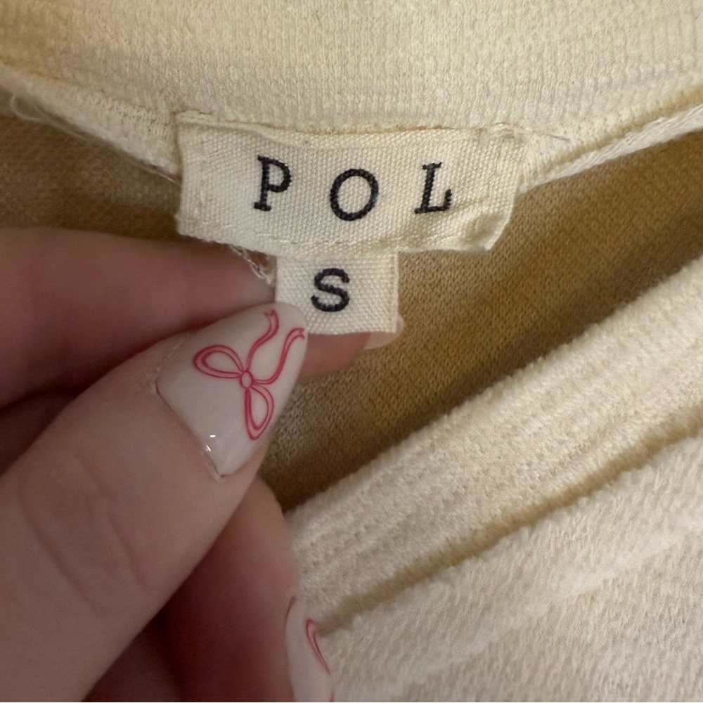 POL Patchwork V-Neck Top - image 3